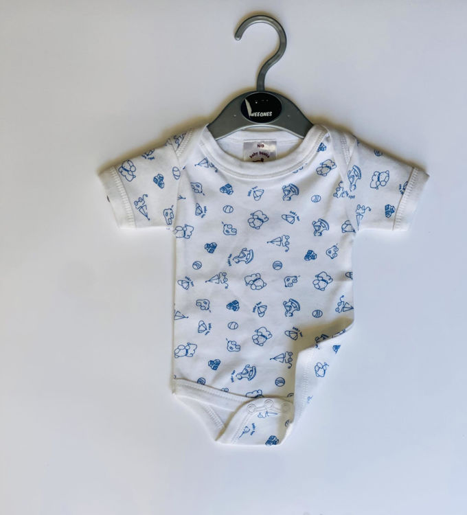 Picture of 226- PRINTED BEAR BODYSUIT/GROW SLEEVELESS/SHORT SLEEVE